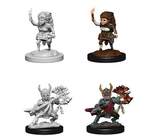 Dungeons and Dragons: Nolzur's Marvelous Unpainted Miniatures Female Halfling Fighter - Undiscovered Realm