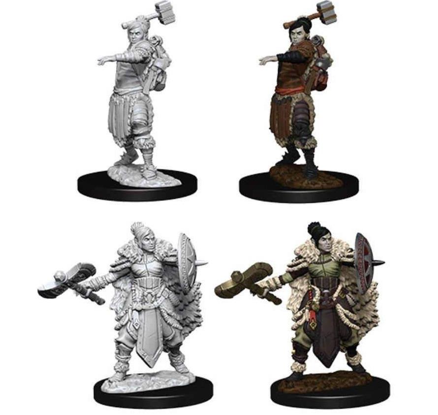 Dungeons and Dragons: Nolzur's Marvelous Unpainted Miniatures Female Halforc Barbarian - Undiscovered Realm