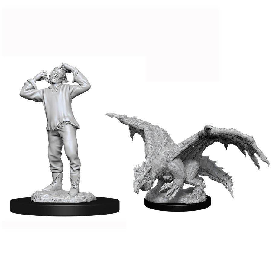 Dungeons and Dragons: Nolzur's Marvelous Unpainted Miniatures Green Dragon Wyrmling - Undiscovered Realm