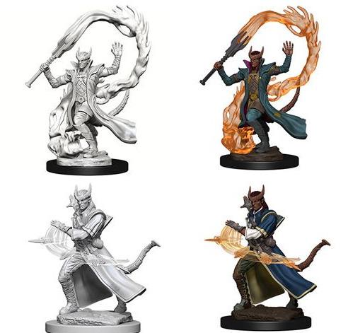 Dungeons and Dragons: Nolzur's Marvelous Unpainted Miniatures Male Tiefling Sorcerer - Undiscovered Realm