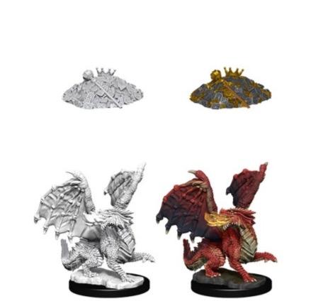 Dungeons and Dragons: Nolzur's Marvelous Unpainted Miniatures Red Dragon Wyrmling - Undiscovered Realm