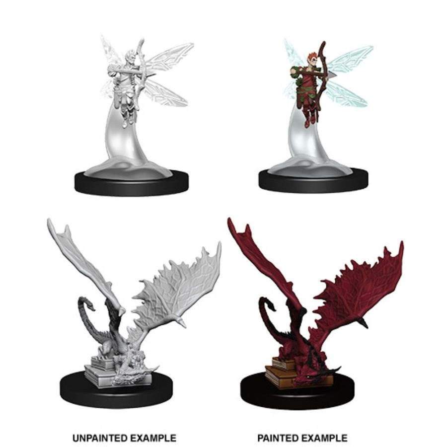 Dungeons and Dragons: Nolzur's Marvelous Unpainted Miniatures Sprite and Pseudodragon - Undiscovered Realm