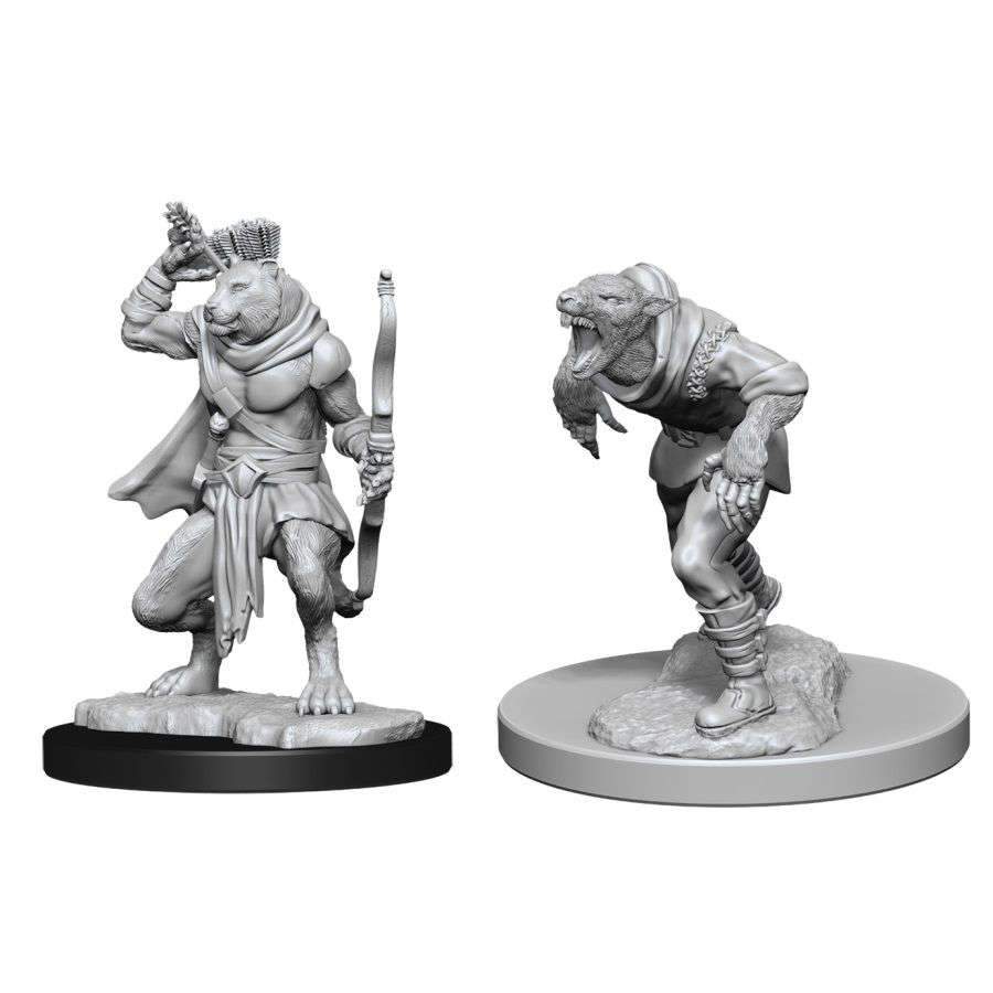 Dungeons and Dragons: Nolzur's Marvelous Unpainted Miniatures Wererat and Weretiger - Undiscovered Realm