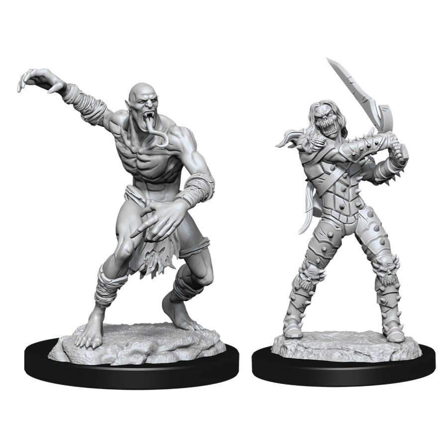 Dungeons and Dragons: Nolzur's Marvelous Unpainted Miniatures Wight and Ghast - Undiscovered Realm