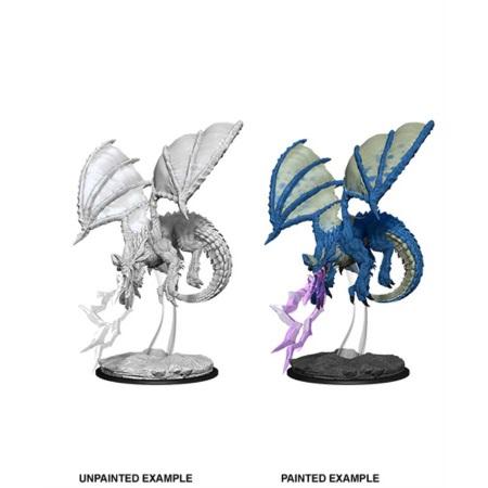Dungeons and Dragons: Nolzur's Marvelous Unpainted Miniatures Young Blue Dragon - Undiscovered Realm