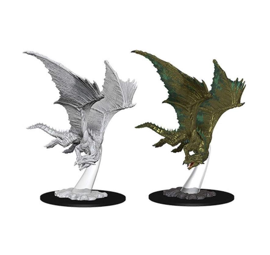Dungeons and Dragons: Nolzur's Marvelous Unpainted Miniatures Young Bronze Dragon - Undiscovered Realm