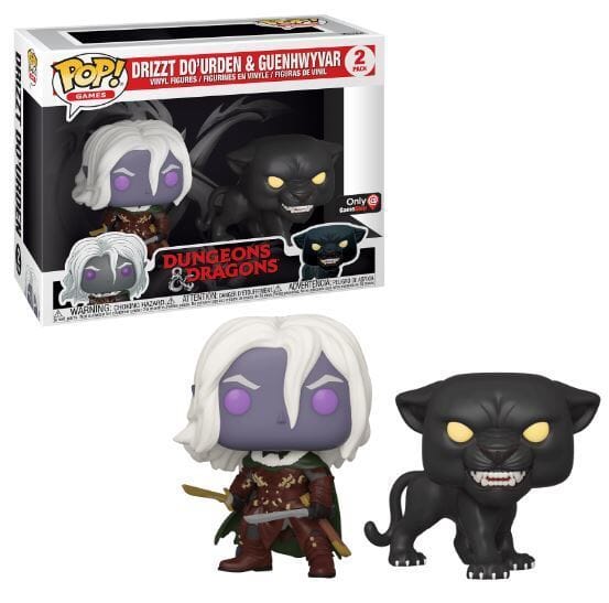 Dungeons & Dragons Drizzt Do'Urden & Guenhwyvar Exclusive 2 Pack Funko Pop! - Undiscovered Realm