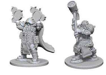 Dungeons & Dragons: Nolzur's Marvelous Unpainted Miniatures - Dwarf Male Clerics - Undiscovered Realm