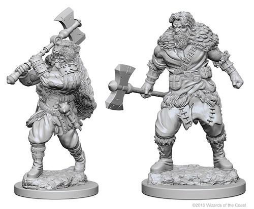 Dungeons & Dragons: Nolzur's Marvelous Unpainted Miniatures - Human Male Barbarians - Undiscovered Realm
