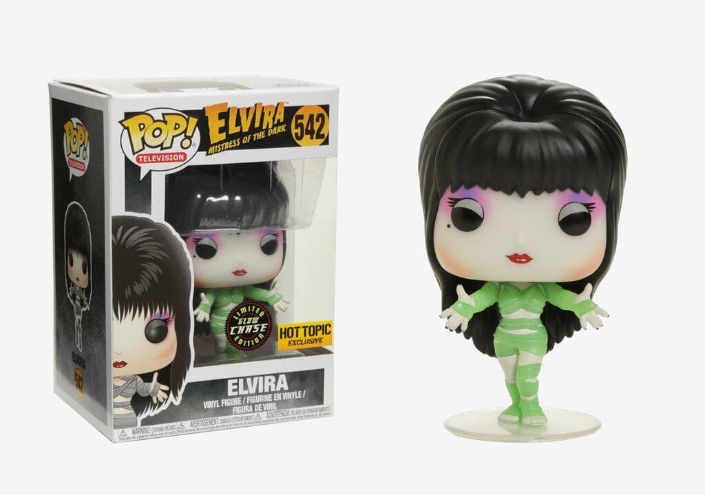 Elvira Mistress of the Dark Elvira (Mummy) Glow Chase Exclusive Funko Pop! #542 - Undiscovered Realm
