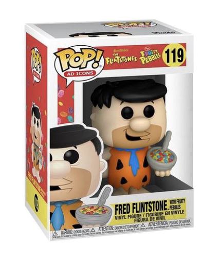 Fred Flintstone Fruity Pebbles Cereal Ad Icons Funko Pop! #119 