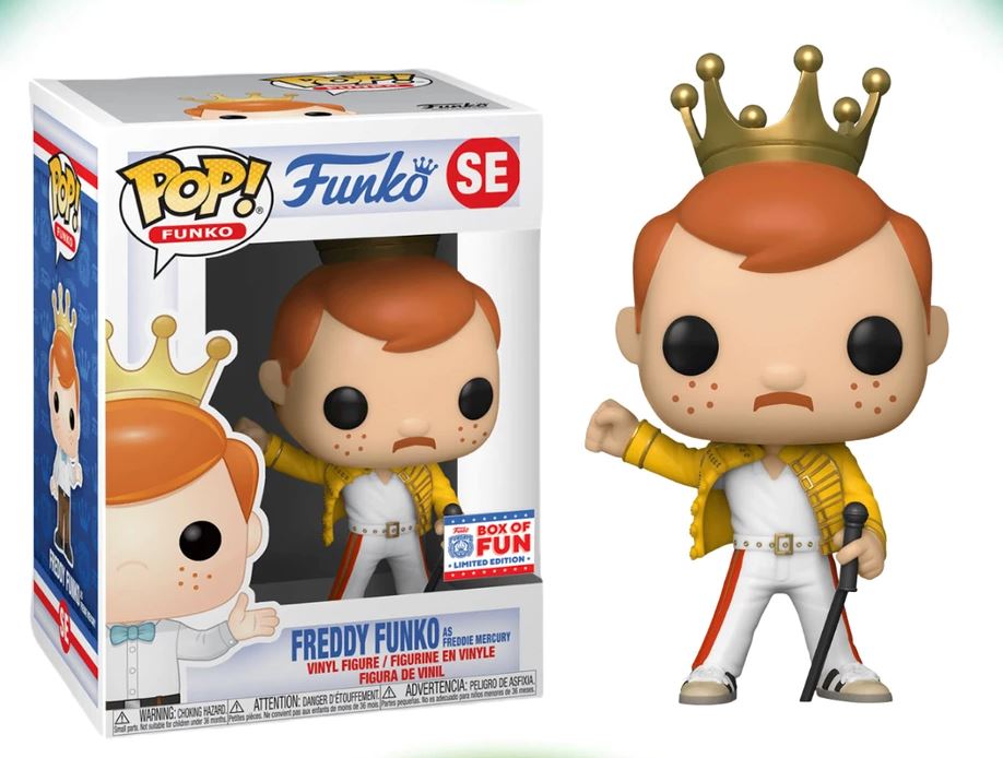 Freddy Funko as Freddie Mercury Box of Fun Exclusive Funko Pop! (3000 Pcs)