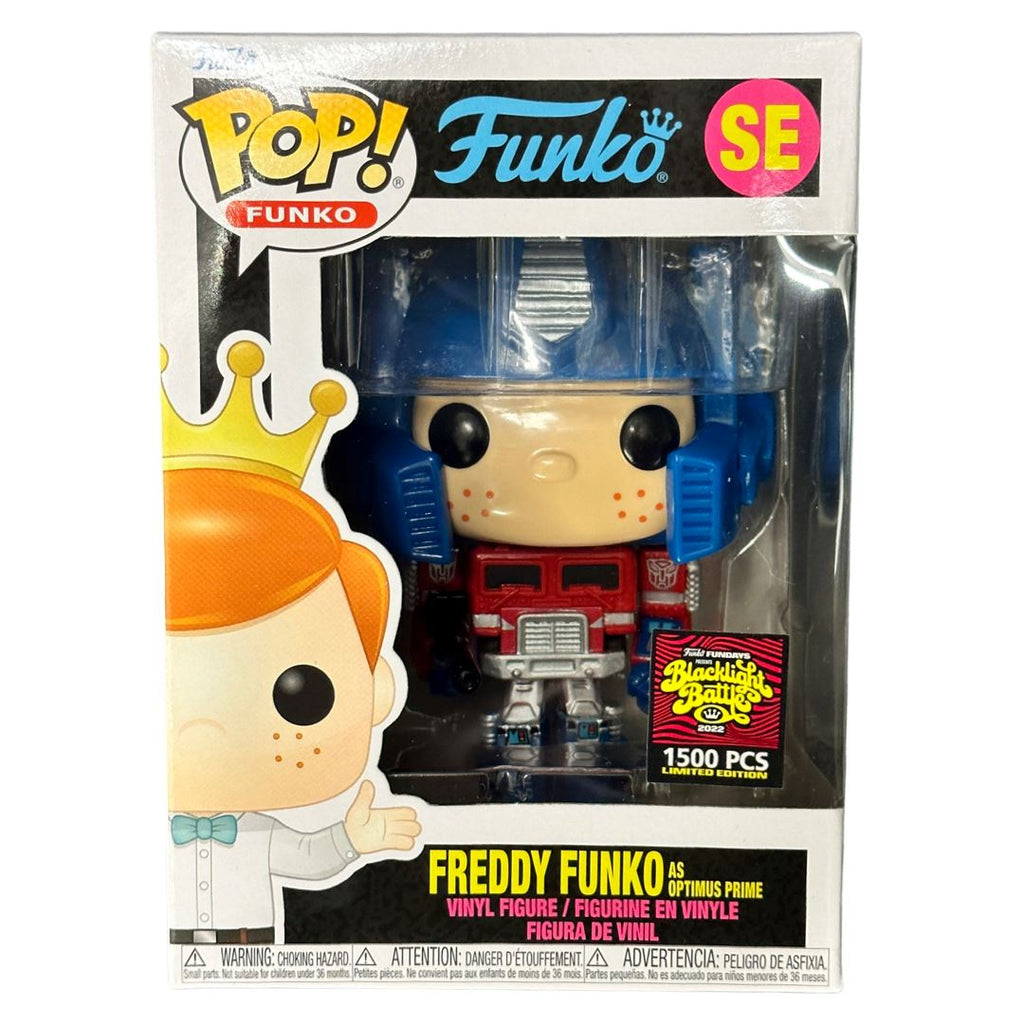 Freddy Funko as Optimus Prime Blacklight Battle Fundays Exclusive Funko Pop! (1500 PCS)