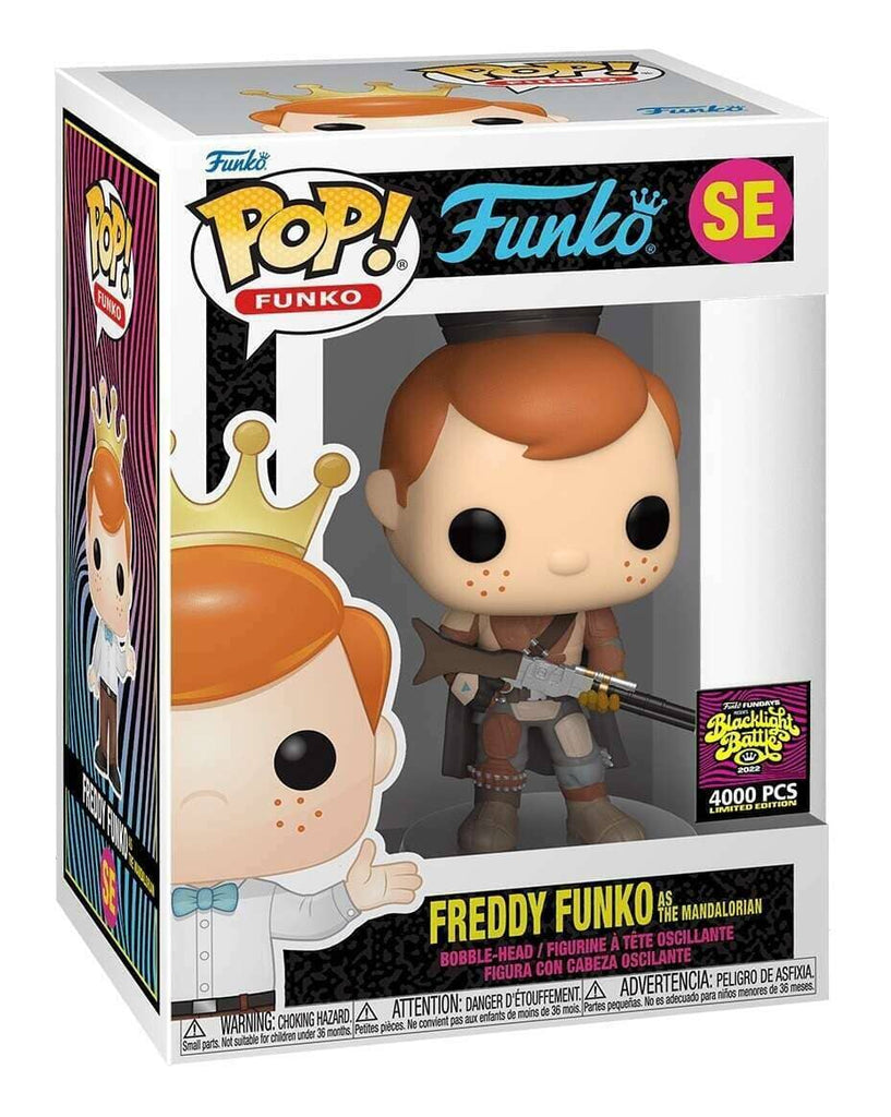 Freddy Funko as The Mandalorian Blacklight Battle Fundays Exclusive Funko Pop! (4000 PCS)