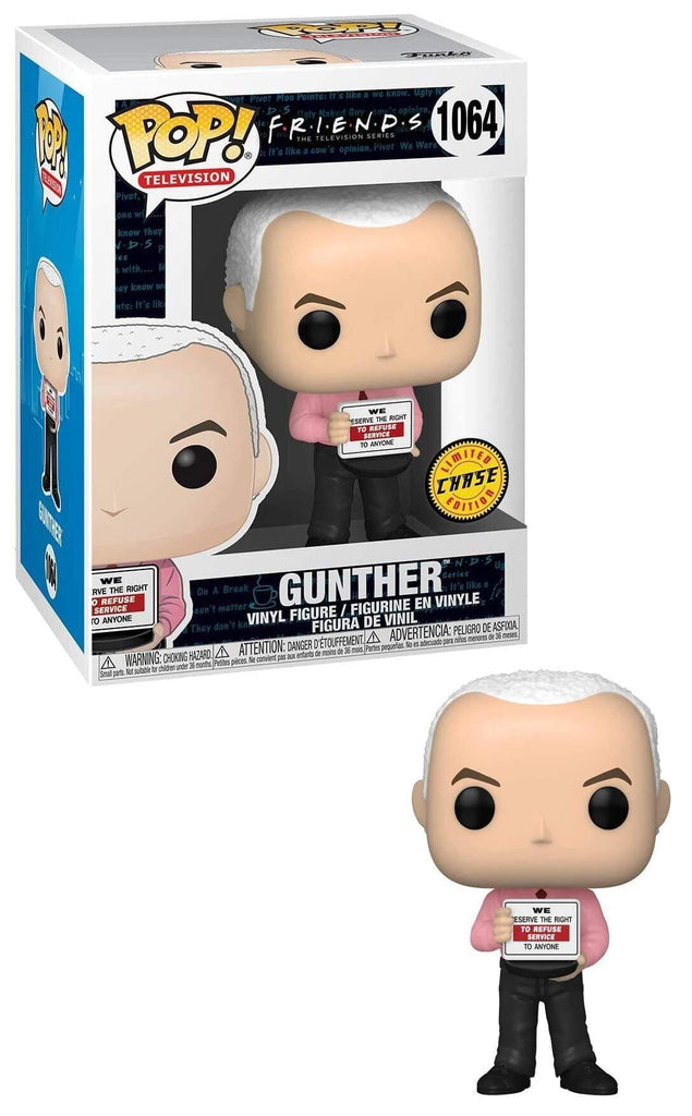 Friends Gunther (Holding Sign) Chase w/ Protector Funko Pop! #1064