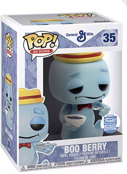 Funko Pop! Ad Icons Boo Berry with Cereal Bowl Exclusive #35 Standard Funko Funko New 
