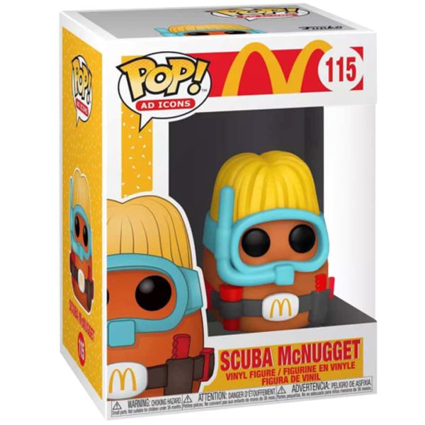 Funko Pop! Ad Icons Mcdonalds Scuba Nugget (Chicken McNugget) Exclusive (Special Edition Sticker ) #115