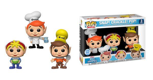 Funko Pop! Ad Icons Rice Krispies Snap! Crackle! Pop! Exclusive 3 Pack 