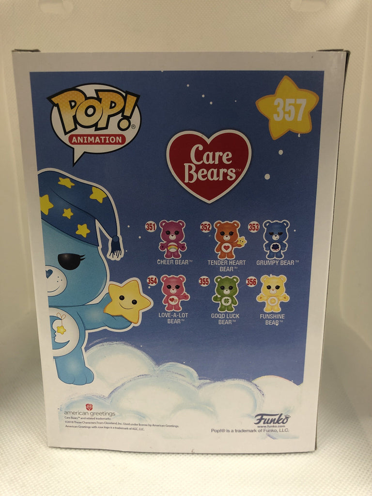 Funko Pop! Animation Care Bears Bedtime Bear Exclusive #357 *Lightly Damaged Box* Funko 