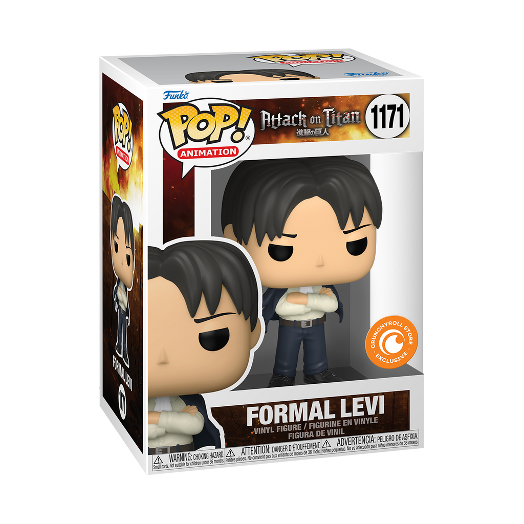 Funko Pop! Attack On Titan Formal Levi Exclusive #1171 (Crunchyroll Sticker)
