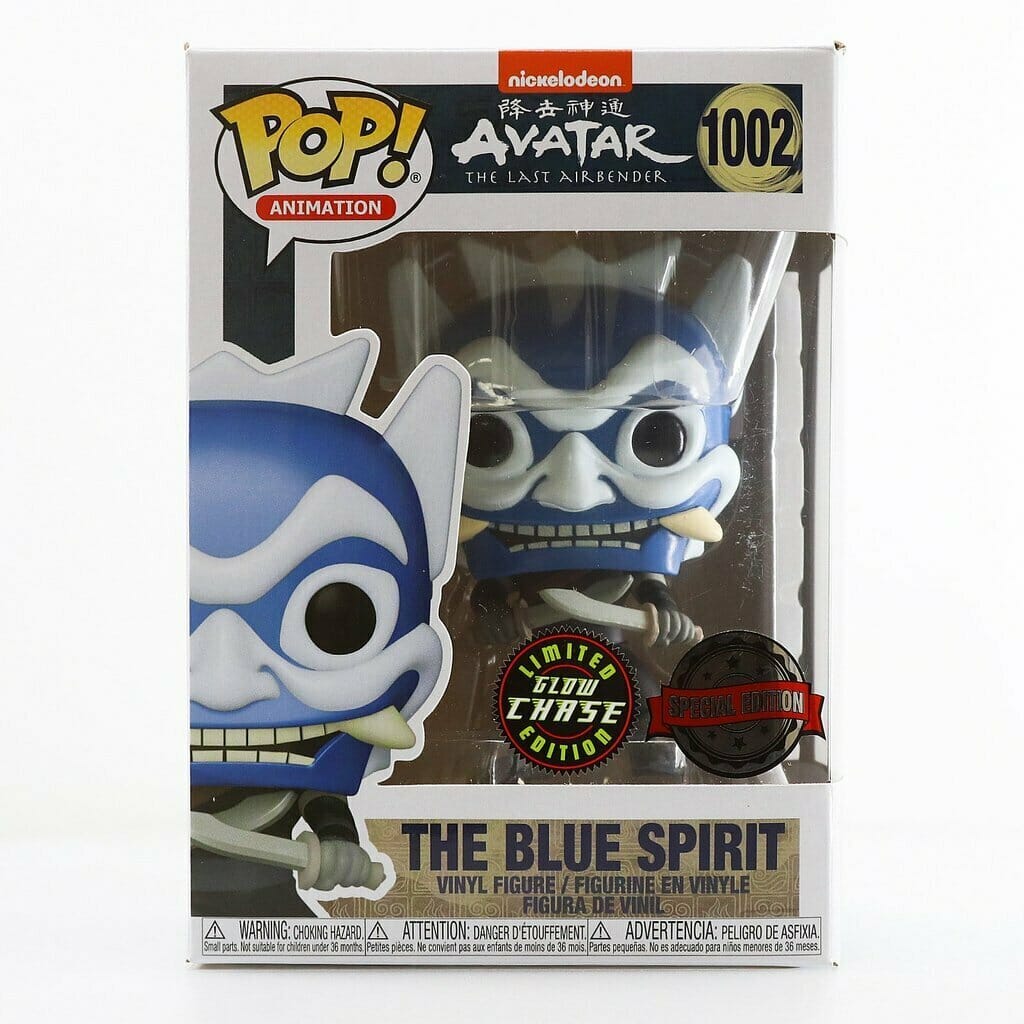 Funko Pop! Avatar The Last Airbender Blue Spirit Glow Chase Exclusive #1002 (Special Edition Sticker)
