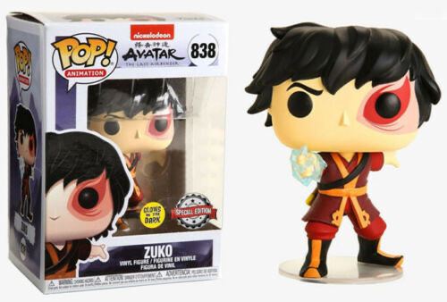 Funko Pop! Avatar The Last Airbender Zuko with Lightning (Glow) Exclusive #838