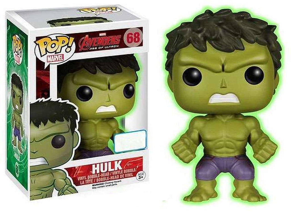 Funko Pop! Avengers Age of Ultron Hulk Glow in the Dark Exclusive #68