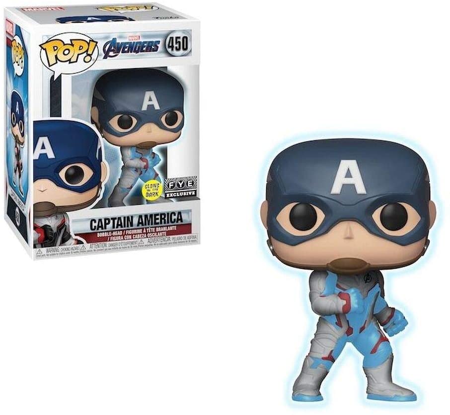 Funko Pop! Avengers Endgame Captain America GITD Exclusive #450