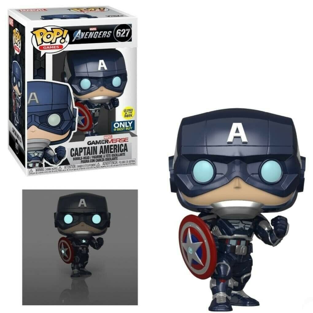 Funko Pop! Avengers Gamerverse GID Captain America Exclusive #627