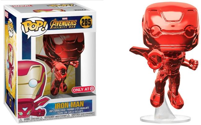 Funko Pop! Avengers Infinity War Iron Man (Red Chrome) Exclusive #285