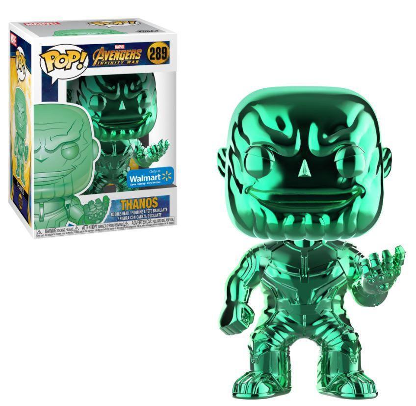 Funko Pop! Avengers Infinity War Thanos Green Chrome Exclusive #289