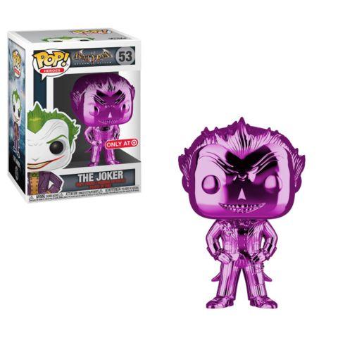 Funko Pop! Batman Arkham Asylum The Joker Purple Chrome Target Exclusive #53
