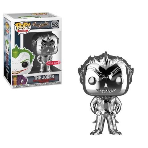 Funko Pop! Batman Arkham Asylum The Joker Silver Chrome Target Exclusive #53