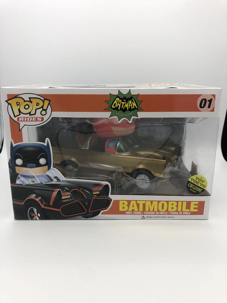 Funko Pop! Batman Classic TV Series Gold Batmobile Exclusive #01 (Light Box Damage) Funko 