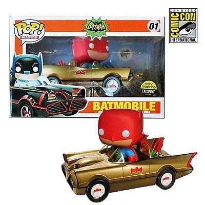 Funko Pop! Batman Classic TV Series Gold Batmobile Exclusive #01 (Light Box Damage)