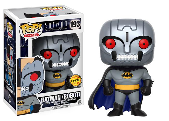 Funko Pop! Batman The Animated Series Batman (Robot) Chase #193 with pop protector