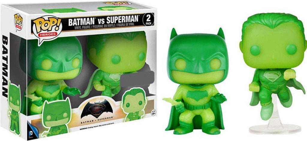 Funko Pop! Batman Vs Superman 2 Pack GITD Exclusive