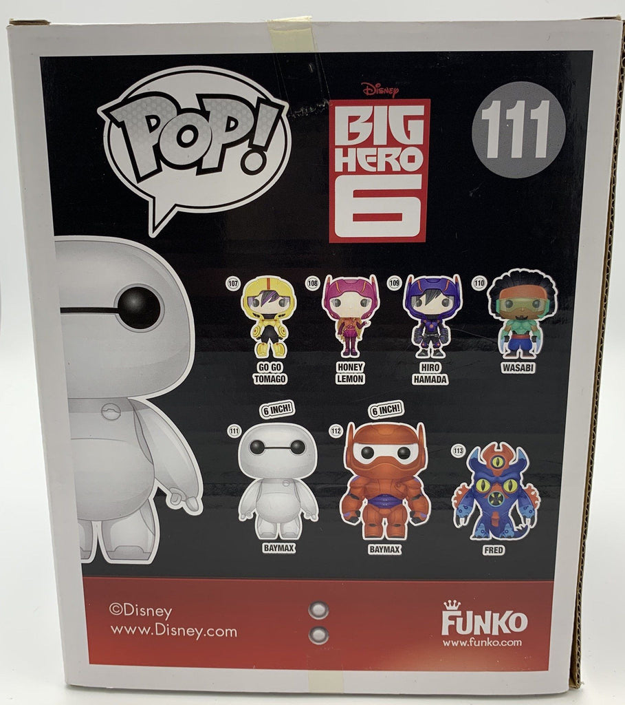 Funko Pop! Big Hero Six Baymax (Walt Disney Animation Studios Exclusive Edition Sticker) 6 Inch #111 (Light Box Damage) Funko 