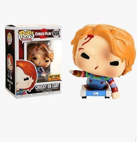 Funko Pop! Childs Play 2 Chucky on Cart Hot Topic Exclusive #658