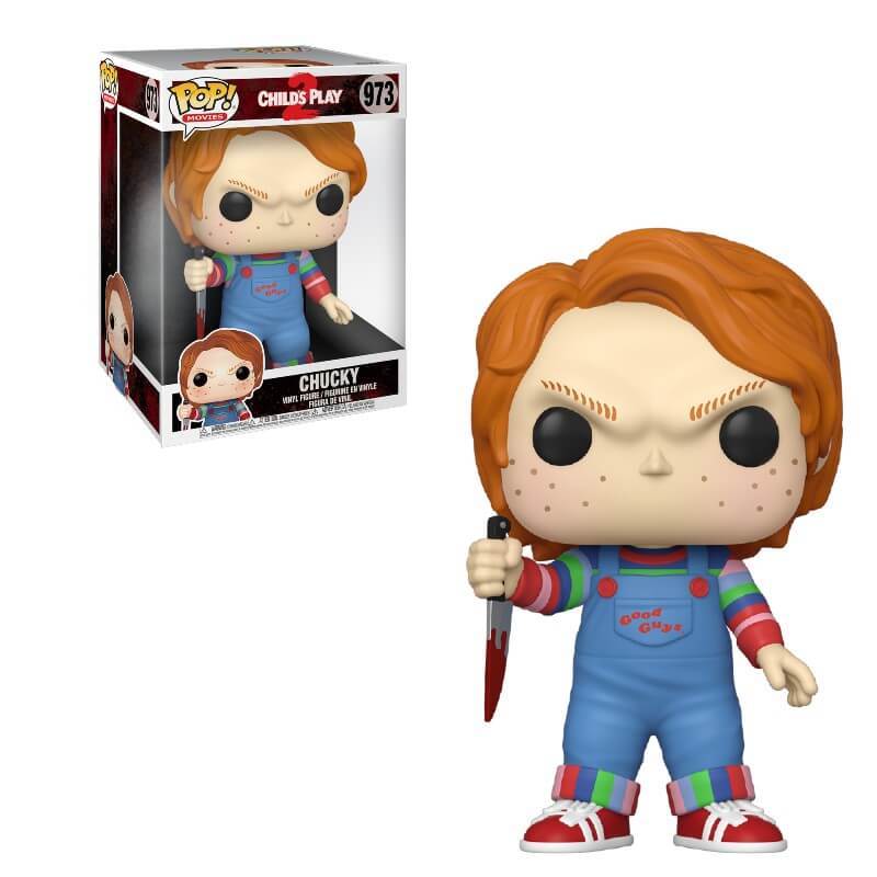 Funko Pop! Childs Play Chucky 10 Inch #973 (Additional Shipping Charges Apply)