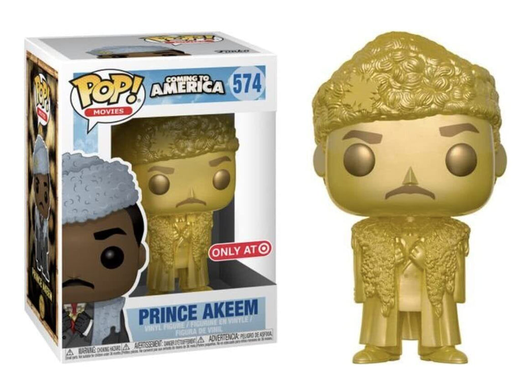 Funko Pop! Coming To America Pop & T-Shirt Prince Akeem (Gold) Exclusive #574