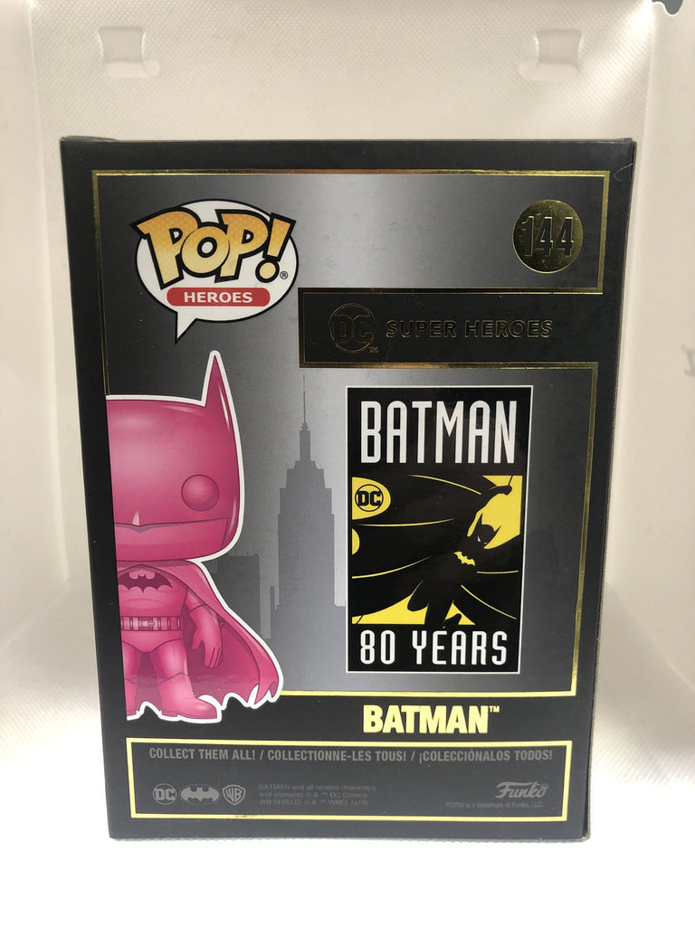 Funko Pop! DC Batman Pink Chrome NYCC Official Sticker Exclusive #144 1500 PCS Funko 