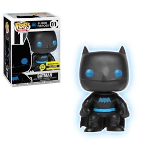 Funko Pop! DC Super Heroes Batman Silhouette Glow in the Dark GID Exclusive #01