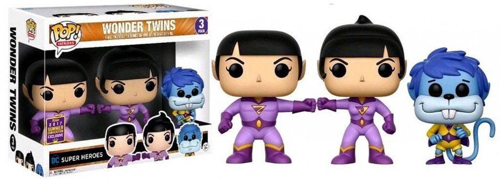 Funko Pop! DC Super Heroes Wonder Twins Summer Convention Exclusive 3 Pack Funko 