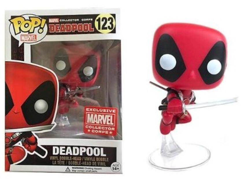 Funko Pop! Deadpool Jumping Collectors Corps Exclusive #123