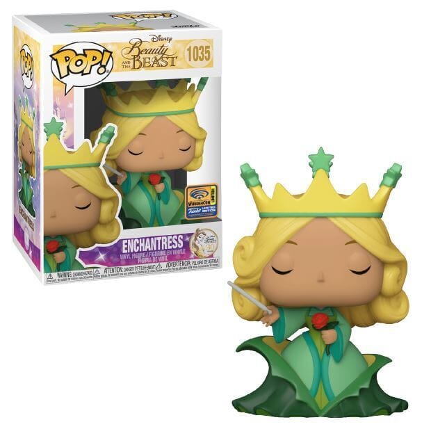Funko Pop! Disney Beauty and the Beast Enchantress Official Sticker Exclusive #1035