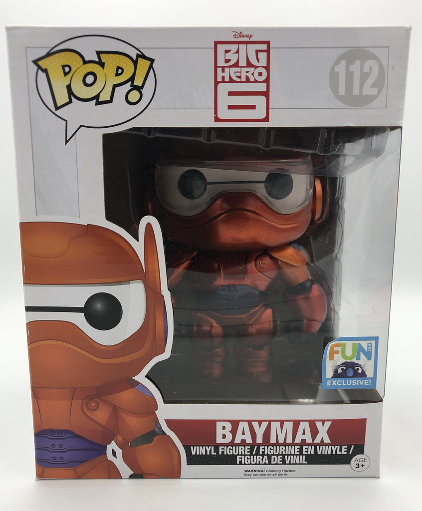 Funko Pop! Disney Big Hero 6 Baymax Fun Exclusive 6 Inch #112 (Light Box Damage) Funko 