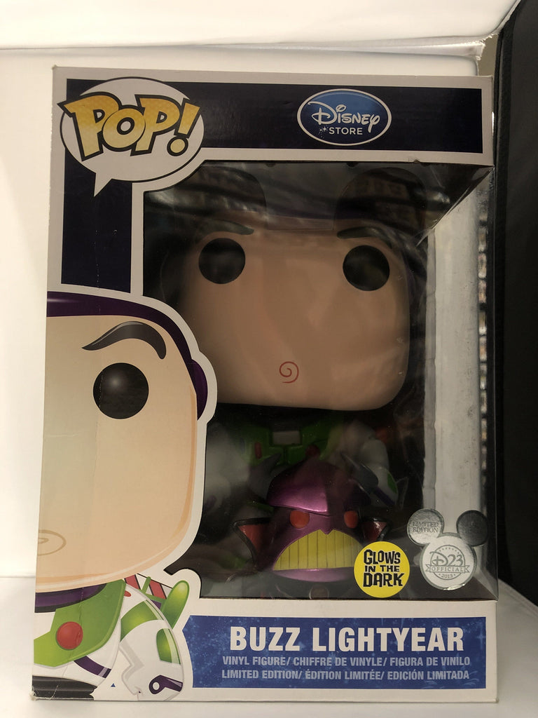 Funko Pop! Disney Giant Buzz Lightyear & Chrome Zurg D23 Exclusive *Damaged Box*