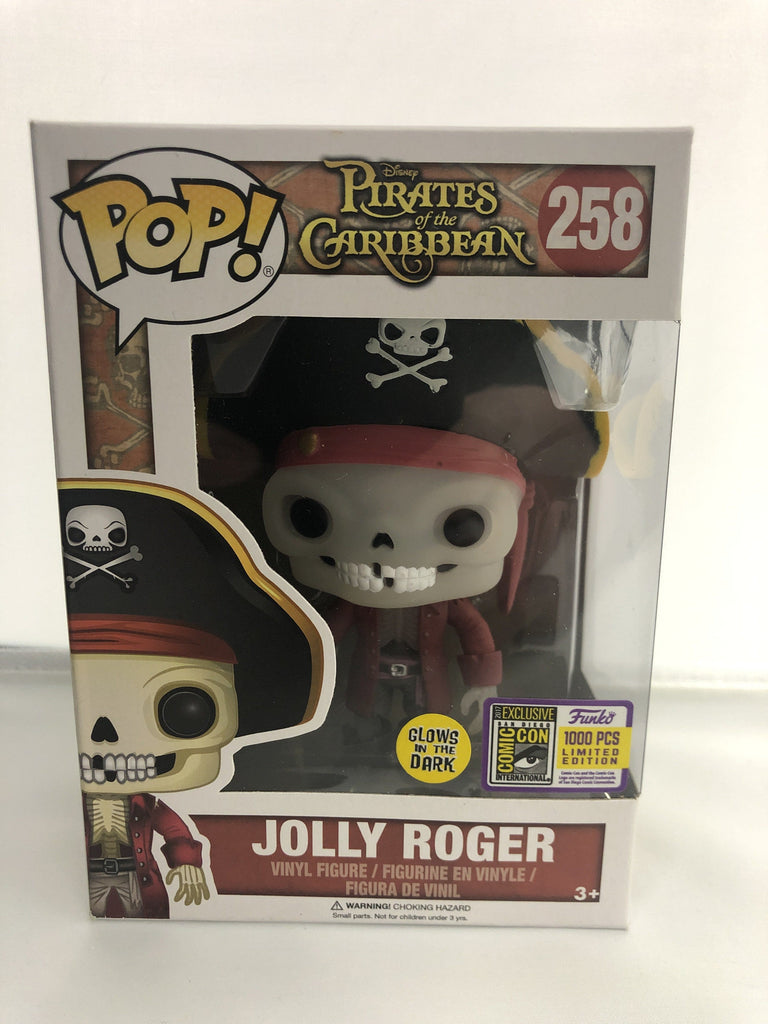 Funko Pop! Disney Jolly Roger Glow (GID) SDCC Exclusive Pirates of the Caribbean #258