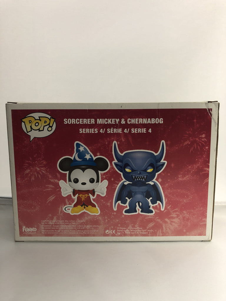 Funko Pop! Disney Metallic Sorcerer Mickey & Chernabog SDCC Exclusive *Damaged Box* Funko 